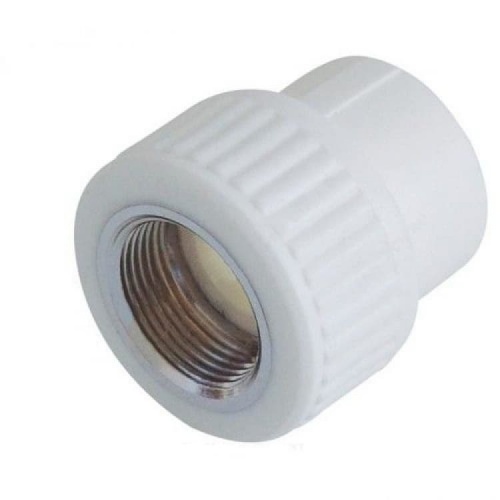 Муфта PP-R комбинированная белая внутр. резьба Дн 25х1/2" VALFEX Россия Муфта PP-R комбинированная белая внутр. резьба Дн 25х1/2" VALFEX Россия